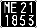 License plate of Italy, Cars (1927 year series)