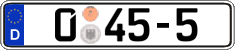 German license plate, Diplomatic