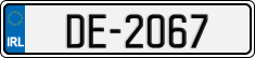 License plate of Ireland, Trailers