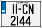License plate of Ireland, Regular plates