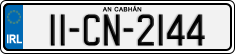 License plate of Ireland, Regular plates