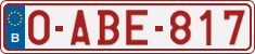 License plate of Belgium, Regular plates (2010)