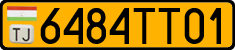 License plate of Tajikistan, Public transport (2009)