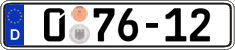 German license plate, Diplomatic