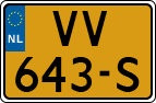 License plate of the Netherlands, Light Commercial Vehicles (1994 system)