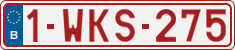 License plate of Belgium, Regular plates (2010)