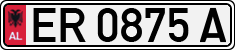 License plate of Albania, Cars (1993)