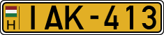 license plates of Hungary, Commercial vehicles (1990)