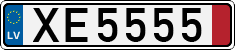 License plate of Latvia, Transit plates