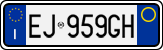 License plate of Italy, Cars (1994 year series)