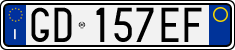 License plate of Italy, Cars (1994 year series)