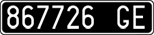License plate of Italy, Cars (1927 year series)