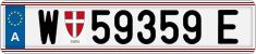License plate of Austria, Regular plates