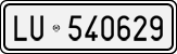 License plate of Italy, Cars (1927 year series)