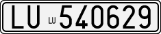 License plate of Italy, Cars (1927 year series)