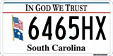 South Carolina, In God We Trust (1234AB/123 4AB)