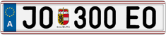 License plate of Austria, Regular plates