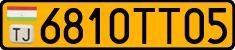 License plate of Tajikistan, Public transport (2009)