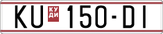 License plate of North Macedonia, Regular plates (1993)