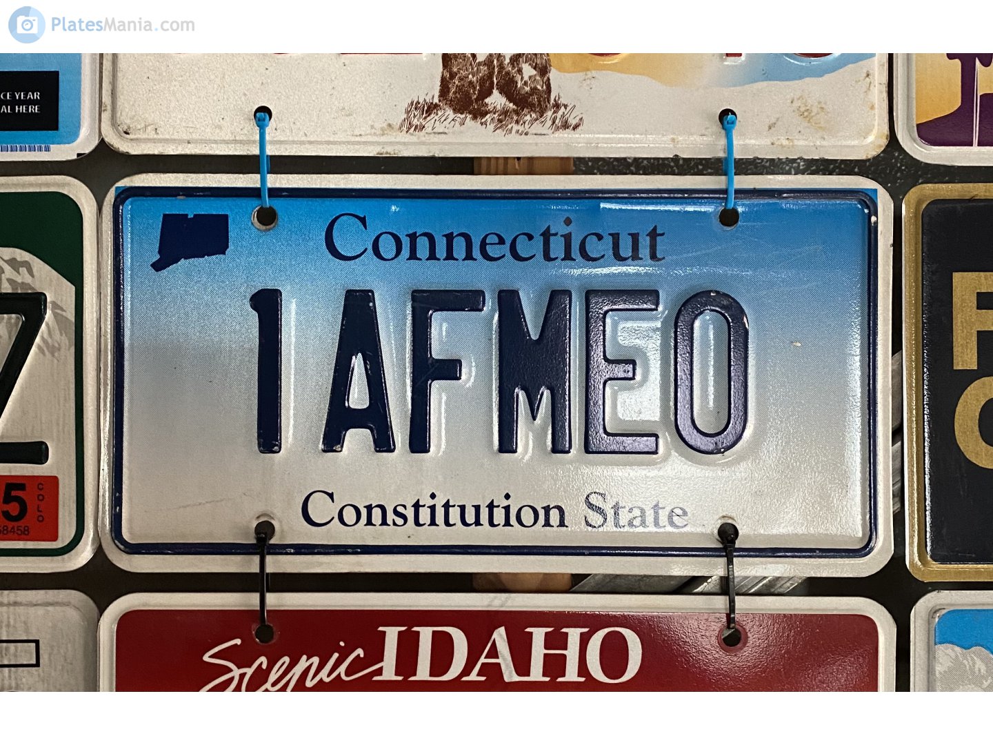 1AFME0, License plate without vehicle 