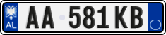 License plate of Albania, Cars (2011)