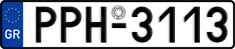License plate of Greece, Cars