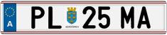 License plate of Austria, Regular plates