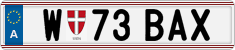 License plate of Austria, Regular plates