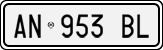 License plate of Italy, Cars (1994 year series)