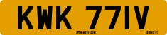 License plate of the United Kingdom, 1963 year system