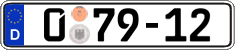 German license plate, Diplomatic