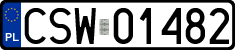 License plates of Poland, Regular car plates