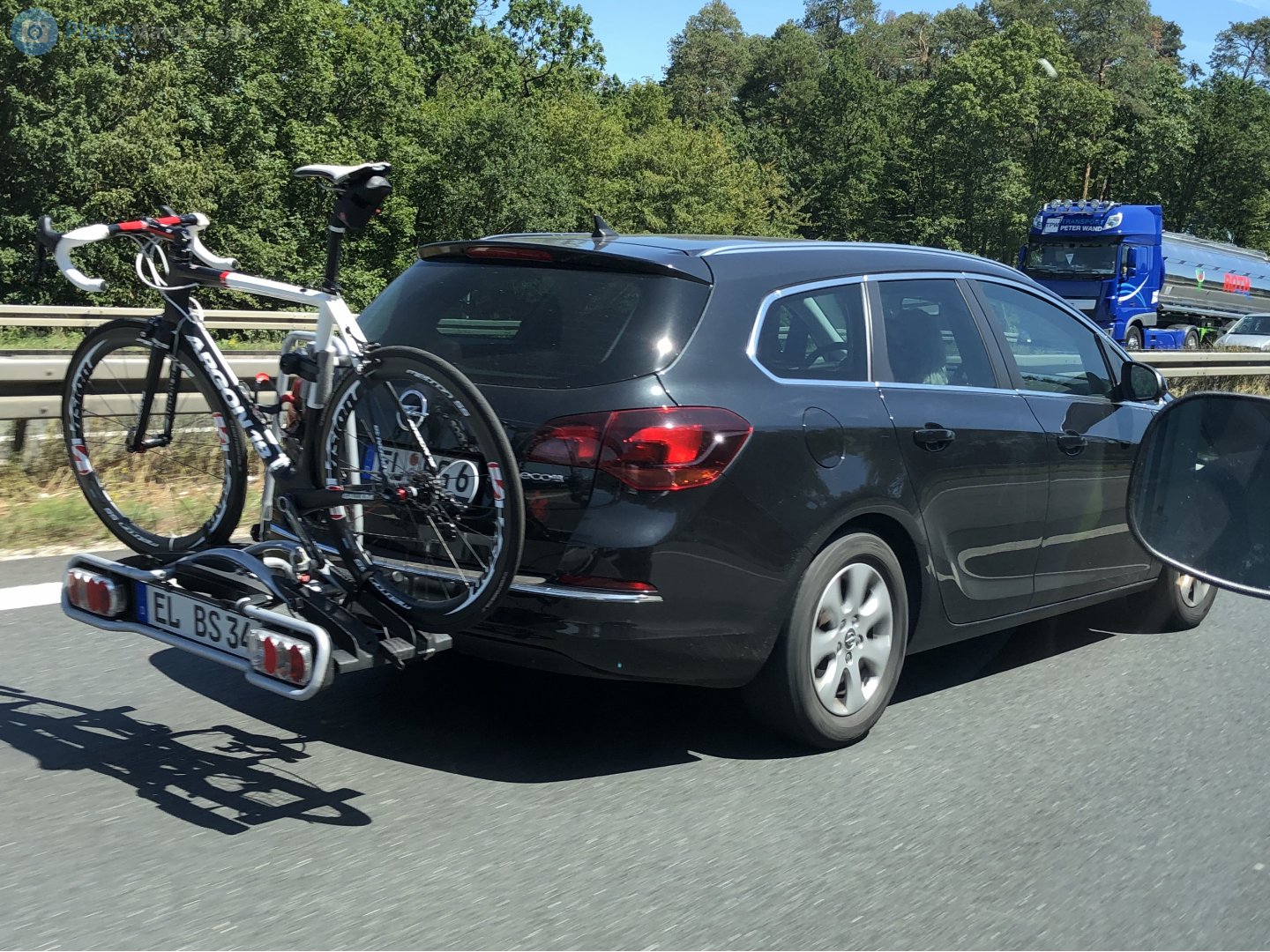 EL BS 34, License plate without vehicle 