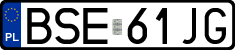 License plates of Poland, Regular car plates