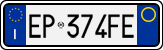 License plate of Italy, Cars (1994 year series)