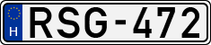 license plates of Hungary, Cars (1990)
