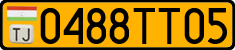 License plate of Tajikistan, Public transport (2009)