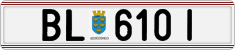 License plate of Austria, Regular plates
