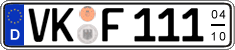 German license plate, Seasonal plates