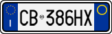 License plate of Italy, Cars (1994 year series)