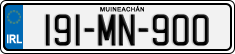 License plate of Ireland, Regular plates
