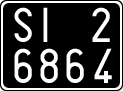 License plate of Italy, Cars (1927 year series)