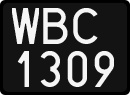 License plates of Poland, 1976 year system
