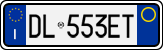 License plate of Italy, Cars (1994 year series)