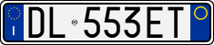 License plate of Italy, Cars (1994 year series)