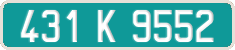 French license plate, Diplomatic