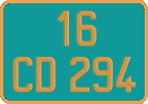 French license plate, Diplomatic