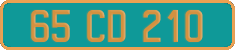 French license plate, Diplomatic