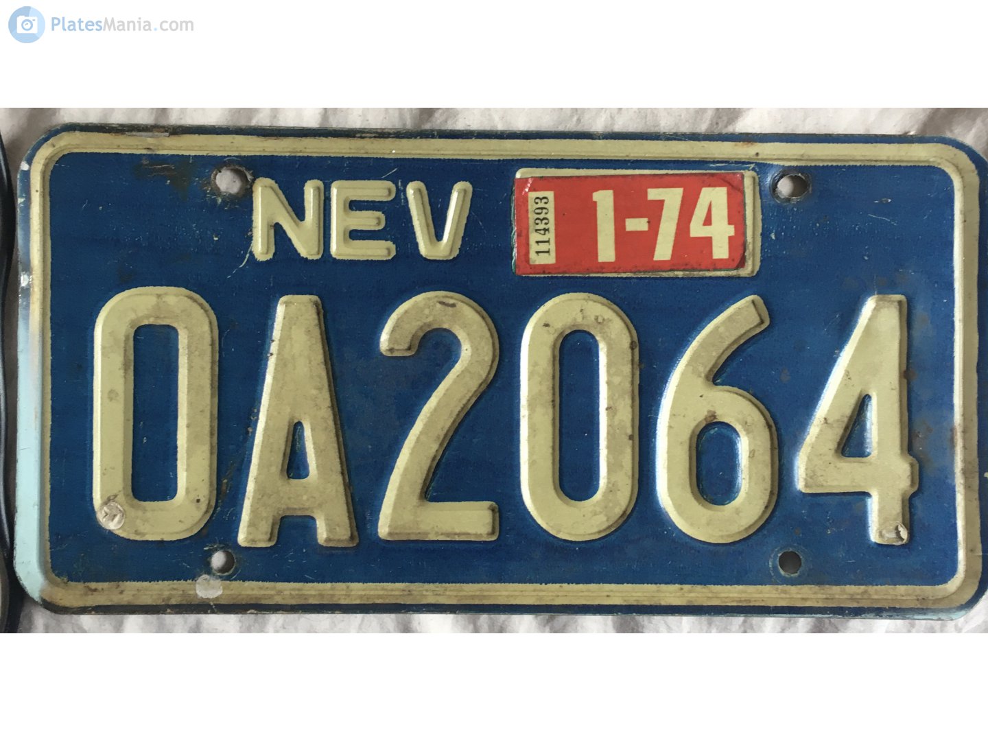 OA2064, License plate without vehicle 