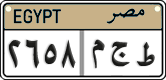 License plate of Egypt, Cars (2008)